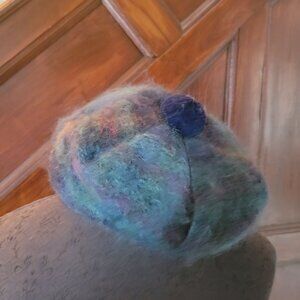 Vintage Scottish Mohair Wool Beret Hat